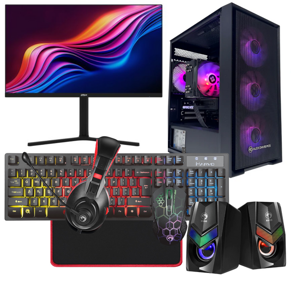 BUNDLE AMD Ryzen 5 5500 3.60GHz 6-Core NVIDIA GeForce RTX 4060 8GB Gaming PC